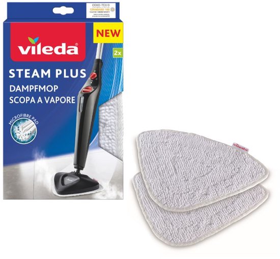 Vileda Vervanging voor Steam – Set van 2 - Microvezelpads voor Vileda Stoomreiniger