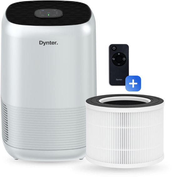 Dynter Luchtreiniger met HEPA Filter – Air Purifier tegen Allergie, Huisstofmijt & Hooikoorts