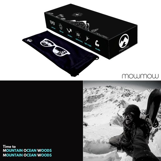 MowMow Odin Zonnebril - Transparant frame - Gepolariseerd - Heren - Dames van Merkloos — afbeelding 4