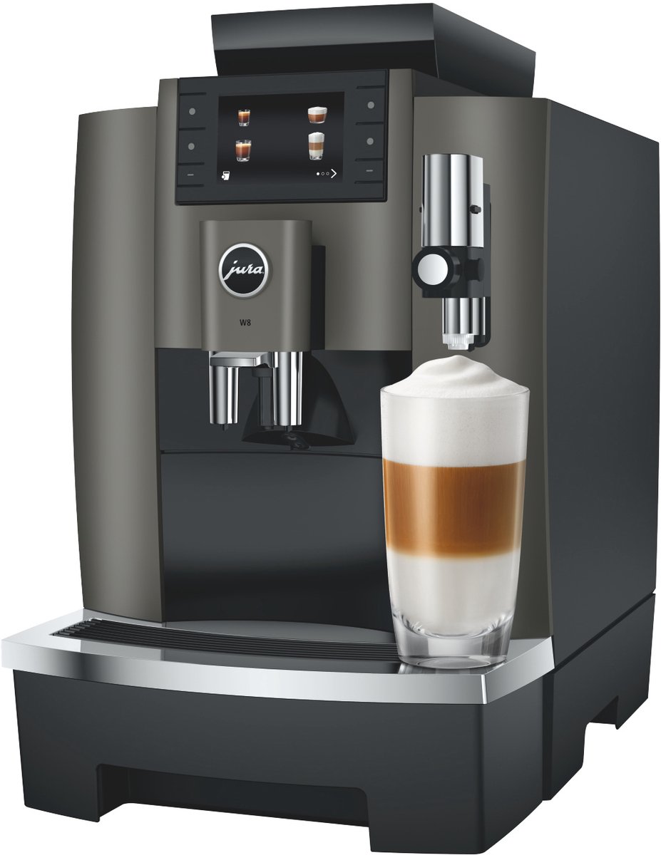 JURA W8 Dark Inox Volautomatische Koffiemachine - afbeelding 2