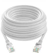 Nereb - RJ45 Netwerkkabel Cat 6 – Internetkabel – 2 meter – 1000 Mbps – Ethernet LAN Kabel – CCA – Wit
