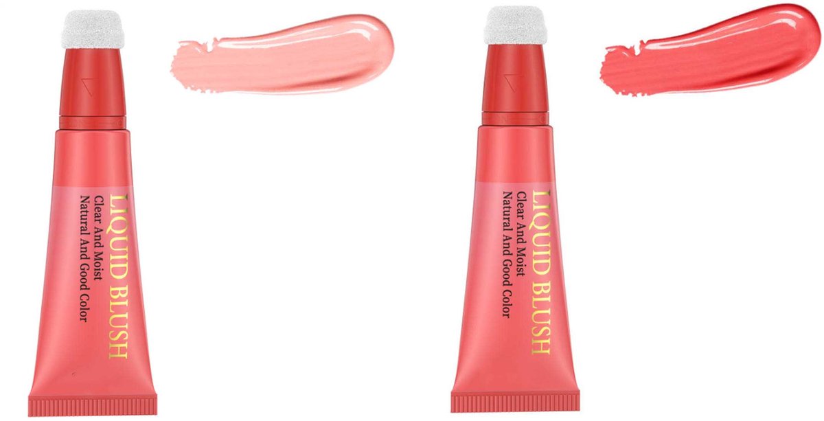 NAXSIR 2-Pack Vloeibare Blush Cream | 10ml Elke | Hydraterend, Zijdezacht & Effortloos Te Benutten | Natuurlijk Stralende Wangen in Seconden