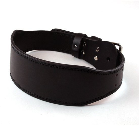 Leren Heren Riem - Suède Koeienleer met Gepoetste Metalen Gesp - Casual