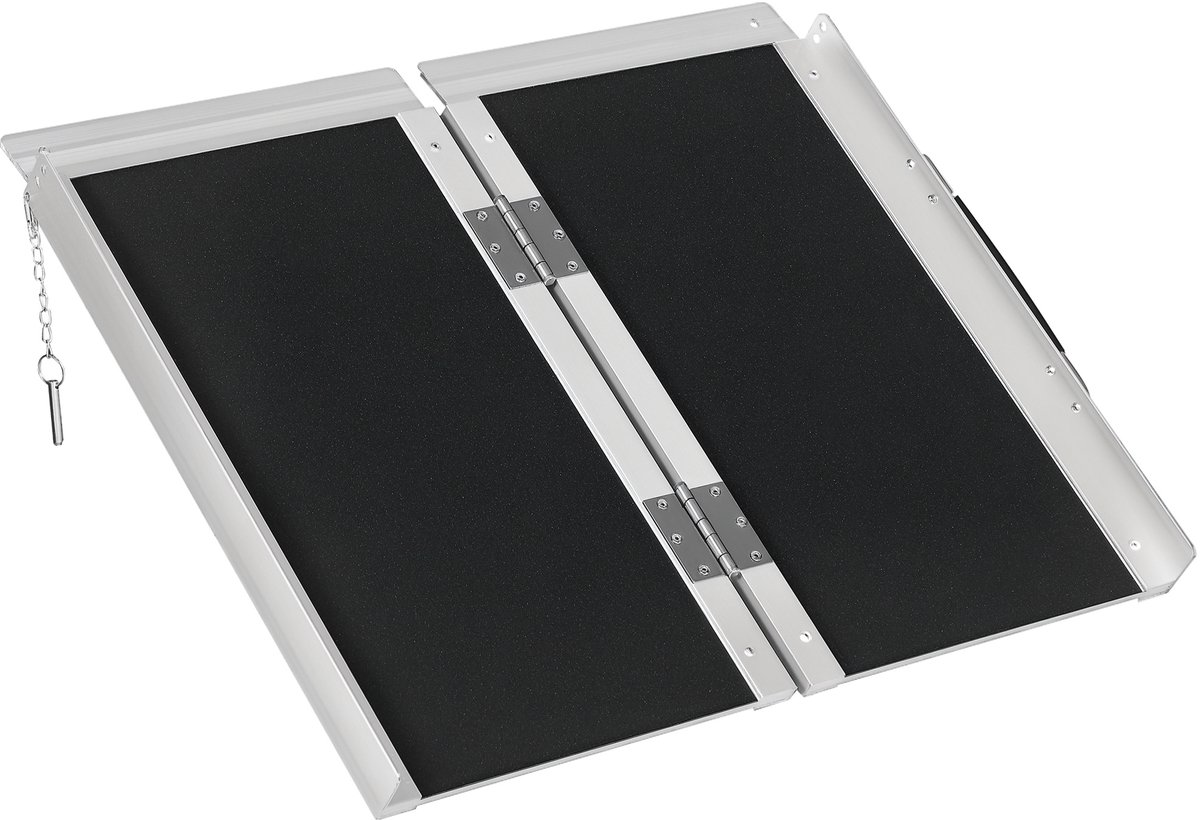 HOMCOM-Rolstoelhelling-Aluminiumlegering-60x73x5cm-Zilver