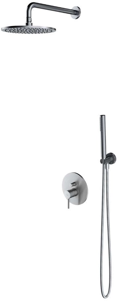 OMNIRES Y - Doucheset met inbouwkraan, met inbouwdeel, diameter 25 cm, nikkel SYSY16NI