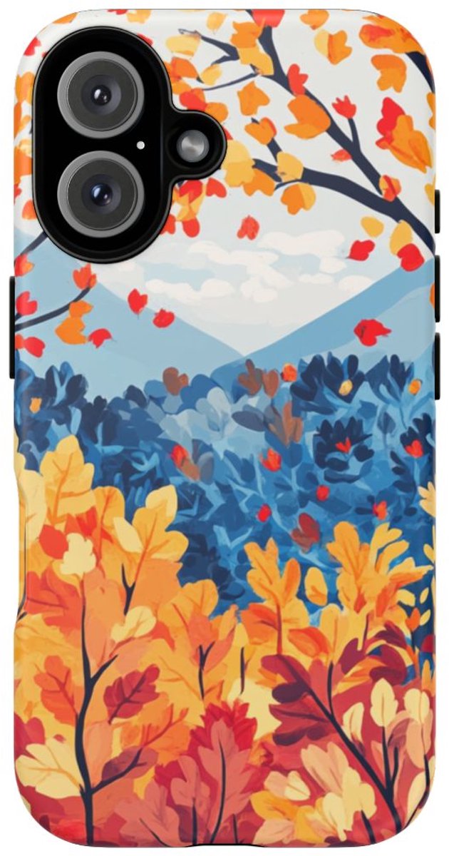Kleurrijke Herfstbomen en Bladertooi – Telefoonhoesje Geschikt voor iPhone 16