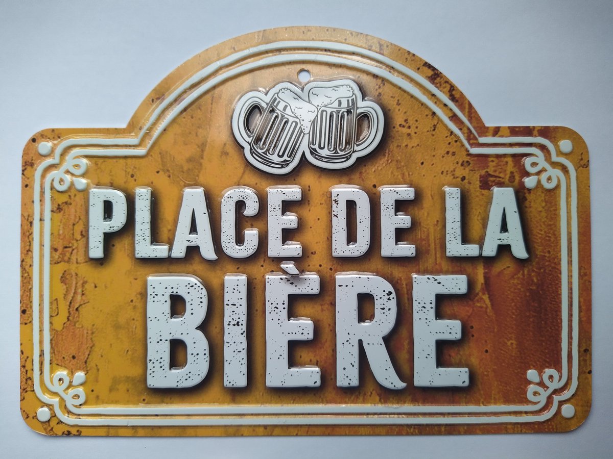 Straatnaam Bord: "Place de la Bière"
