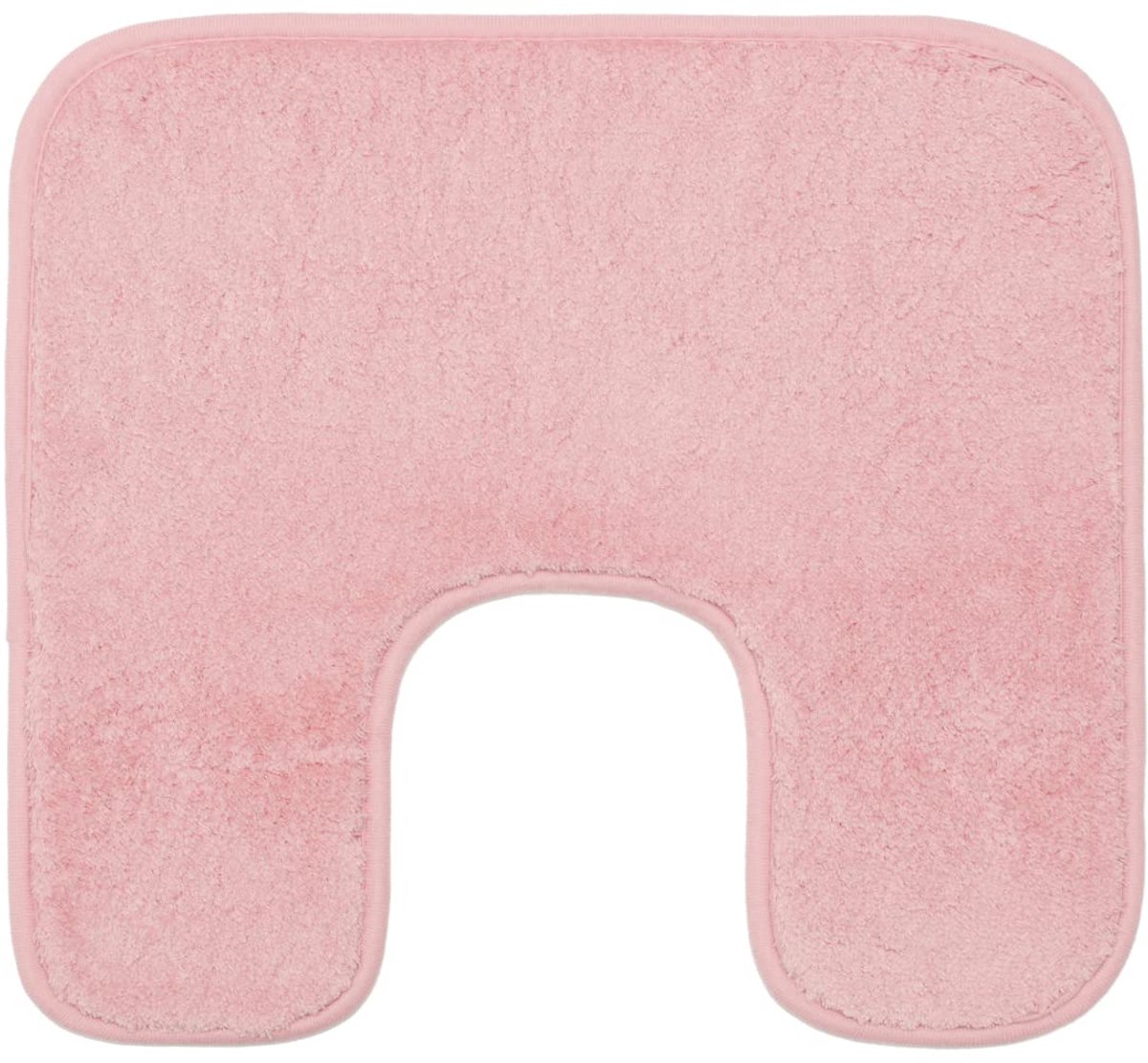 Gözze - Premium antislip badmat met uitsparing, RIO, 100% microvezel, ideaal als toiletbekleding voor staande toiletten, 50 x 45 cm - Antiekroze