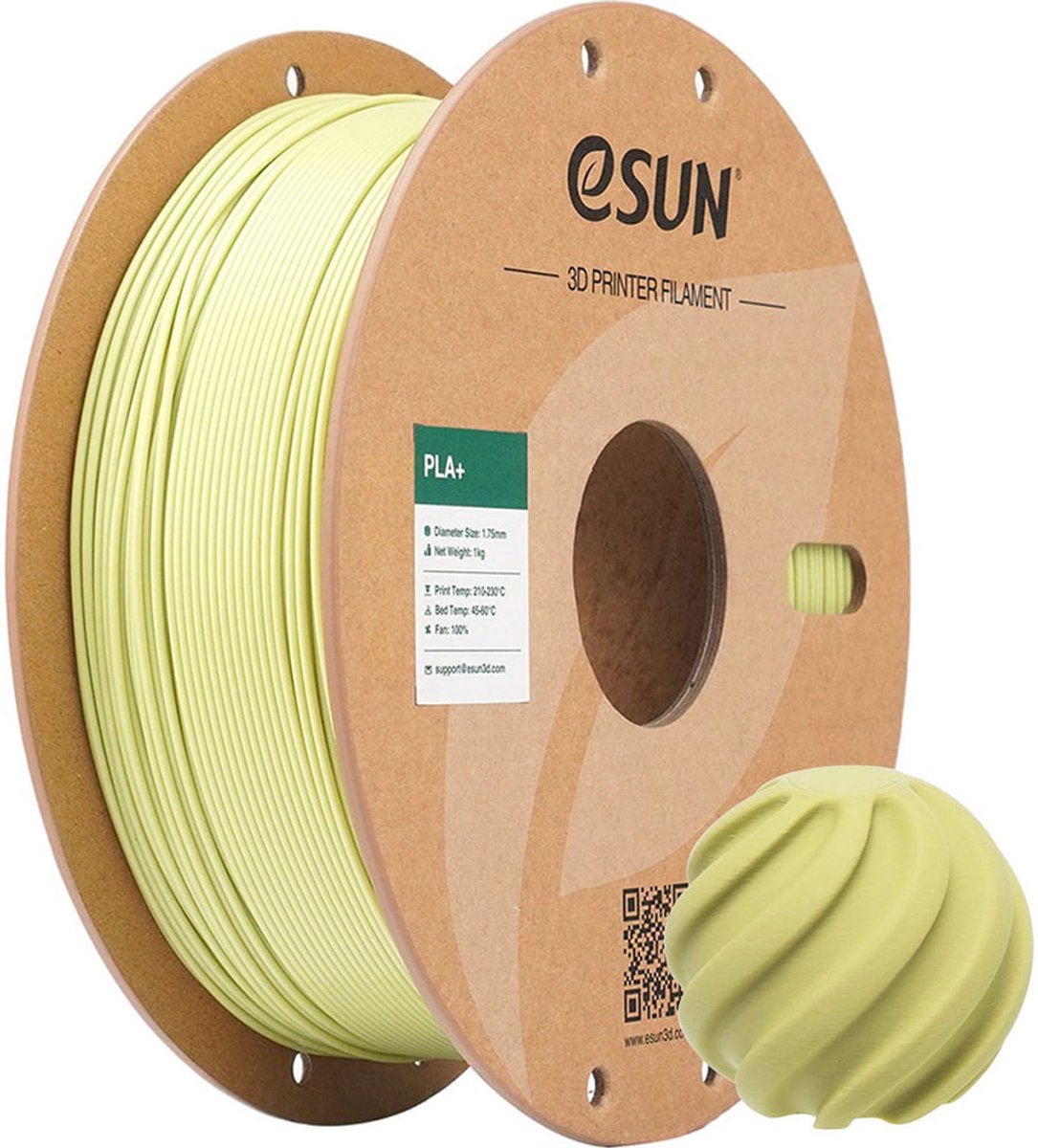 eSun PLA+ Mosterd groen / Mustard green 1 kg - 1.75mm - 3D printer filament