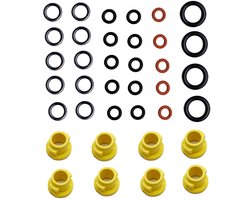 O-ring sproeierset - Geschikt voor Karcher hogedrukreiniger accessoires - Geschikt voor Karcher K2 K3 K4 K5 K6 K7 slangsproeiers - reserve O-ring afdichting 2.640-729.0 rubber - voor een efficiënte werking