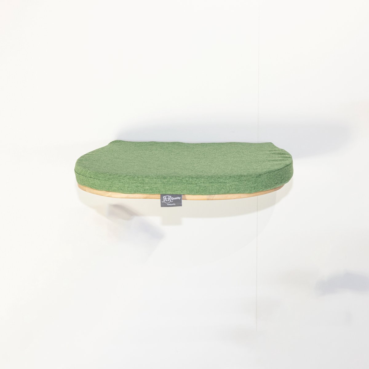 RHRQuality Wandmeubel Klimmuur Kat – Luxe Kattenbed 50 cm – Draagkracht tot 20KG – Voor Grote Katten – Met Verwijderbaar Kussen – Pistache
