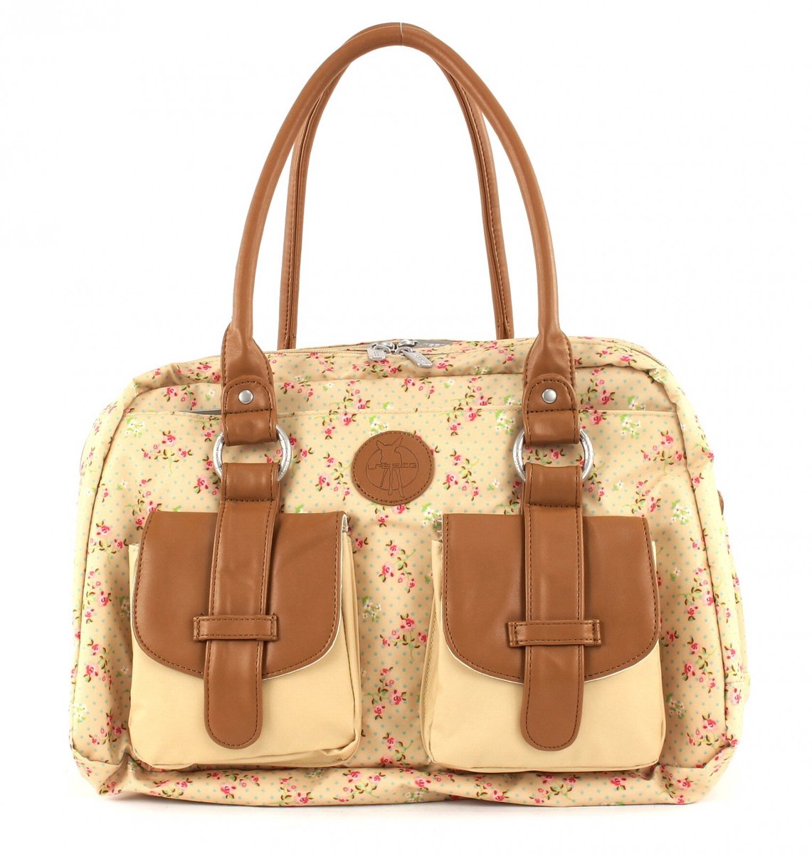 Lässig schoudertas luiertas Vintage Metro Bag Rosebud Fairytales beige