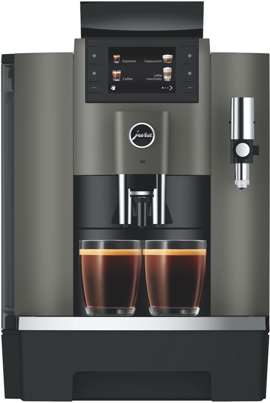 JURA - W8 Dark Inox (EA) - Volautomatische espressomachine - Zakelijk
