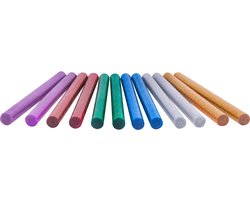 FERM - GGA1011 - Lijmsticks - met - 6 kleuren - glitters - 12 stuks - 11 mm - 15cm - voor lijmpistool - zoals - FERM - GGM1004 - tot en met - GGM1011