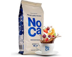 NoCa – 1KG Cafeïnevrije Gemalen Koffie | 100% Arabica | Swiss Water Process | Fruitig & Karamel | Medium Branding | Zonder Bitterheid