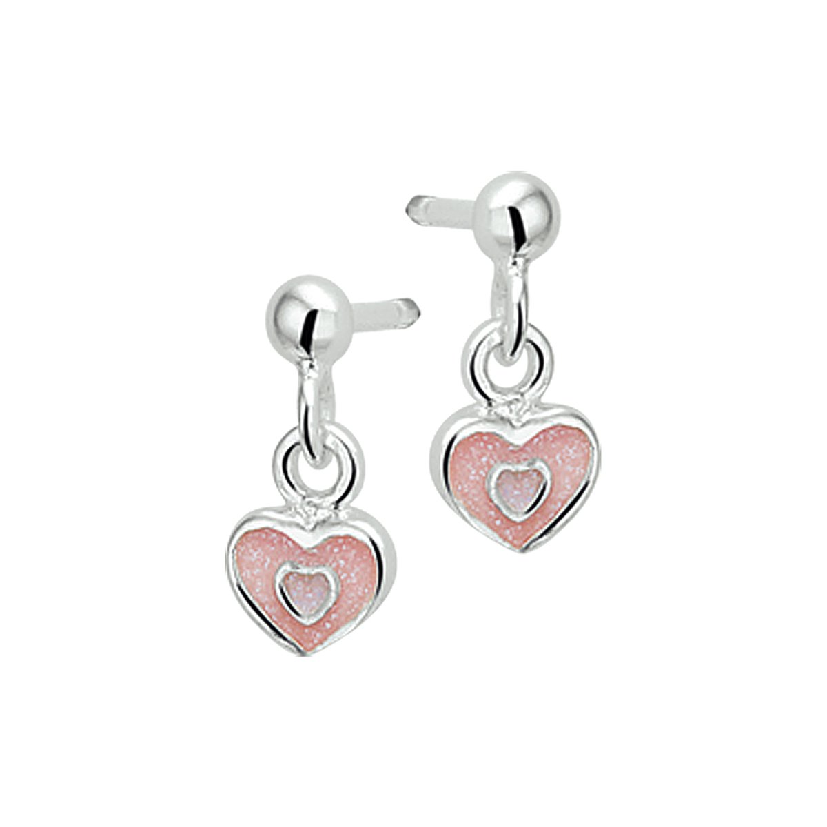 Yep! oorhangers hart - Zilver