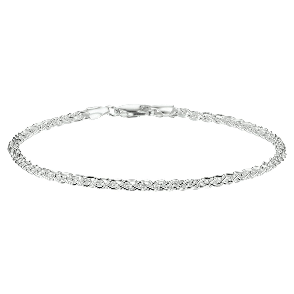 Armband vossestaart 2,5 mm 19 cm - Zilver