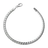 Glams armband gourmet bol 4,5 mm - Zilver