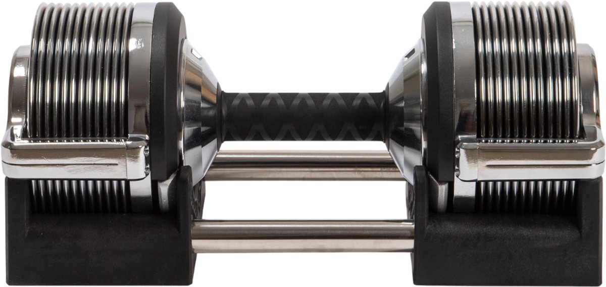 Verstelbare dumbbell - Verstelbare dumbells - 3kg t/m 28kg - 26 DUMBBELLS IN ÉÉN! - Gewichten - Halters - 1 Stuk - Met compacter handvat PUMPBELLS.com – foto 6
