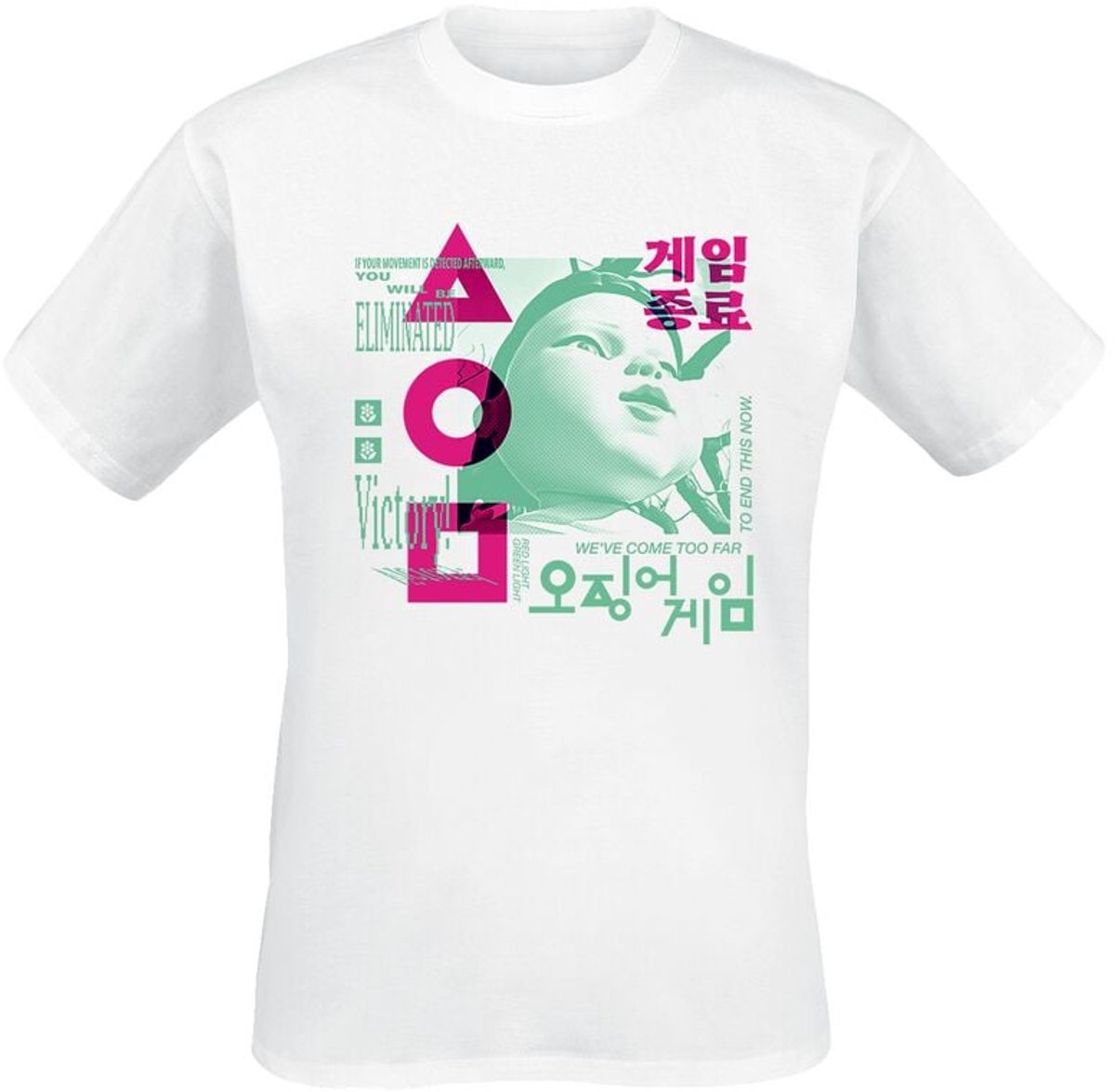 Squid Game Young Hee - Overlay Heren T-shirt - wit - S
