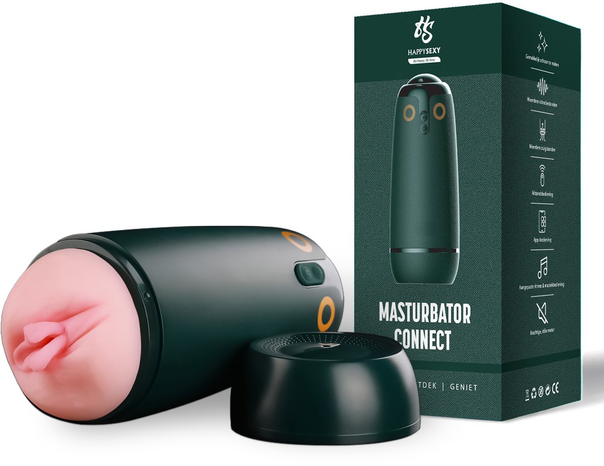 Goedkoopste HappySexy Pocket Pussy Masturbator Voor Man / Electrisch Pornstar - Sex Toys Mannen & Koppels Automatisch App Control Bedienbaar – Blowjob Pocketpussy - Masturbators Glijmiddel - Kunst vagina - Kunstkut Nep kut- Kunstvagina Met Vibrator
