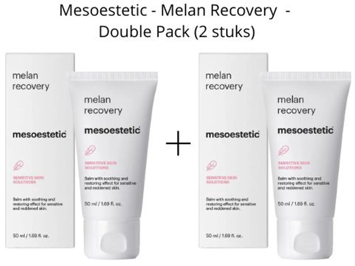 Mesoestetic Melan Recovery Set 2x – Kalmerende Crème – Herstel na Peeling & Laser – Gevoelige, Rode & Beschadigde Huid