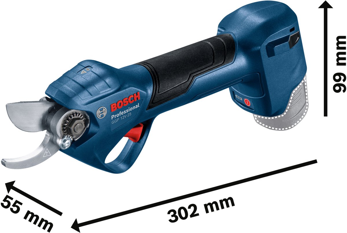 Bosch Professional GGP 12V-25 Cordless pruning shears 12V 3.0Ah - 06008D8100