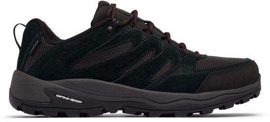 Chaussures de randonnée basses imperméables Columbia REDMOND™ IV pour homme - Noir, rouge montagne