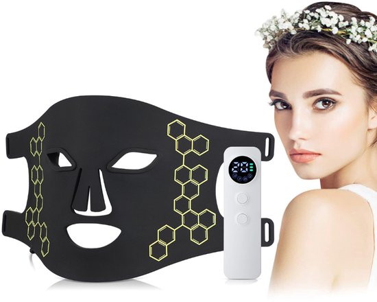 Masque de rajeunissement cutané à LED - Masque facial à LED 7 couleurs - Masque de beauté nourrissant pour le rajeunissement cutané