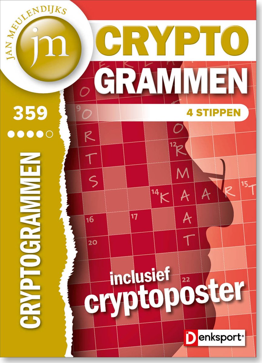 Denksport Puzzelboek Jan Meulendijks - Cryptogrammen 4*, editie 359 | bol