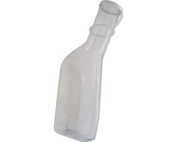 Urinaal heren / mannen met deksel - transparant kunststof - 1000ml - urinefles