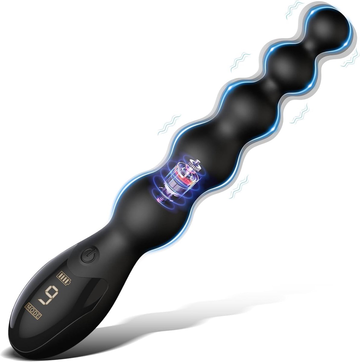 Lzwintrading - Anal Beads - Buttplug Vibrator - Siliconen Butt Plug Dildo met 9 Vibratie Standen - Vibrators voor Vrouwen en Mannen - Prostaat Stimulator - Clitoris Stimulator - Sex Toys voor Koppels - Anale Speeltjes Ballen - Anale Kralen Plug