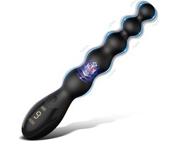 Lzwintrading - Anal Beads - Buttplug Vibrator - Siliconen Butt Plug Dildo met 9 Vibratie Standen - Vibrators voor Vrouwen en Mannen - Prostaat Stimulator - Clitoris Stimulator - Sex Toys voor Koppels - Anale Speeltjes Ballen - Anale Kralen Plug