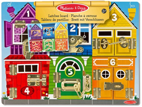 Melissa & Doug - Houten activiteitenbord - Sloten en grendels van Melissa & Doug — afbeelding 4