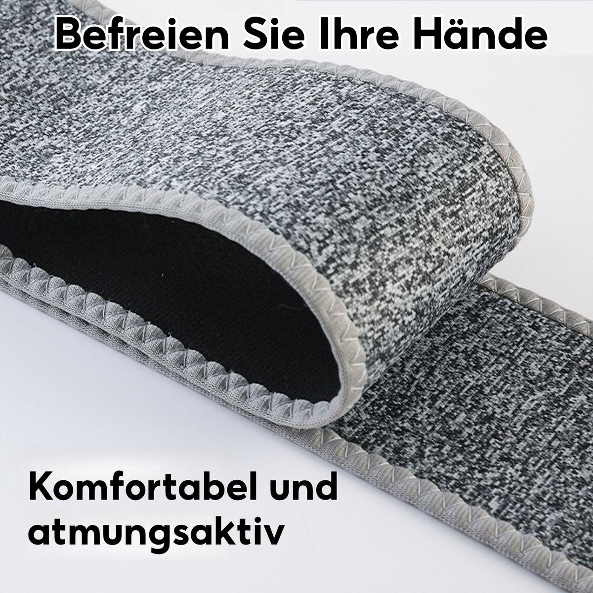 Afbeelding 2 van CHIWIN Massage Apparaat Spierpijn – Elektrisch Mini Spiermassage met Riem – 6 Intensiteiten & 3 Modi – Draadloos & LCD – Type-C – Voor Buik / Benen / Armen – Zwart