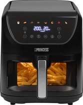 Princess 182257 SlimFry Airfryer - 8 L capaciteit - Doorzichtig kijkvenster - Digitaal touchscreen - 8 voorgeprogrammeerde instellingen - Compact design - 2000 W