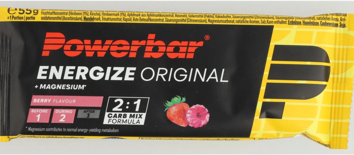PowerBar - Energize Bar Berry - 3 x 55 gr - Voordeelverpakking