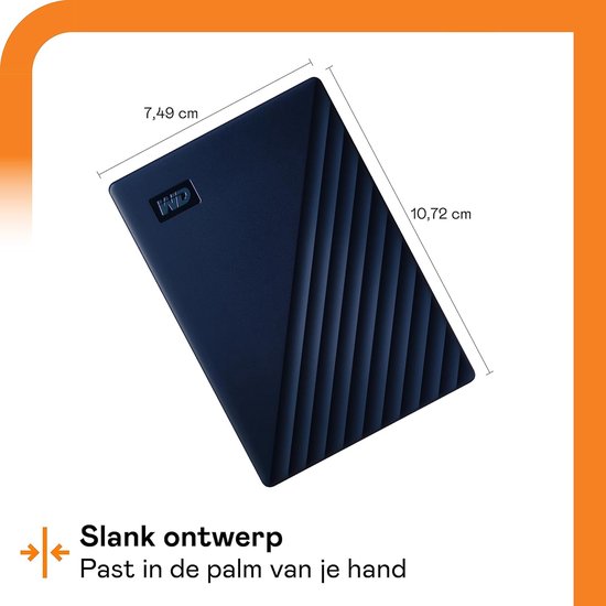 RFWR® 4 TB Draagbare Harde Schijf - Geschikt voor Time Machine, Slank Ontwerp, Wachtwoordbeveiliging en SuperSpeed USB van Merkloos — afbeelding 3