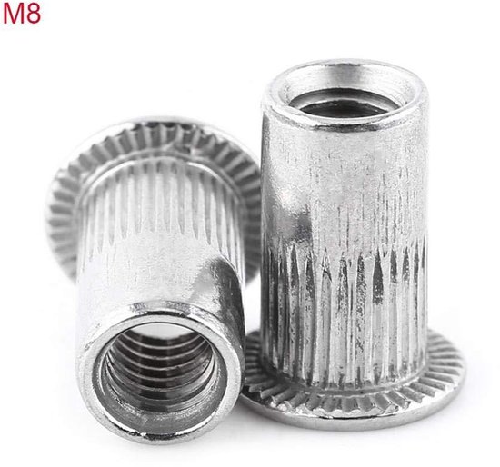 Veerring M8 RVS A4 DIN127B - DIN 127B Veerringen met vlakke einden