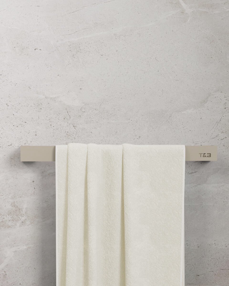 Nortiq T&B handdoekstang – 51,7cm – Mat Beige|Zand|Klei|Greige