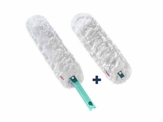 Leifheit Superduster XL plumeau set - click system handvat - incl. 2 wasbare overtrek - microvezel