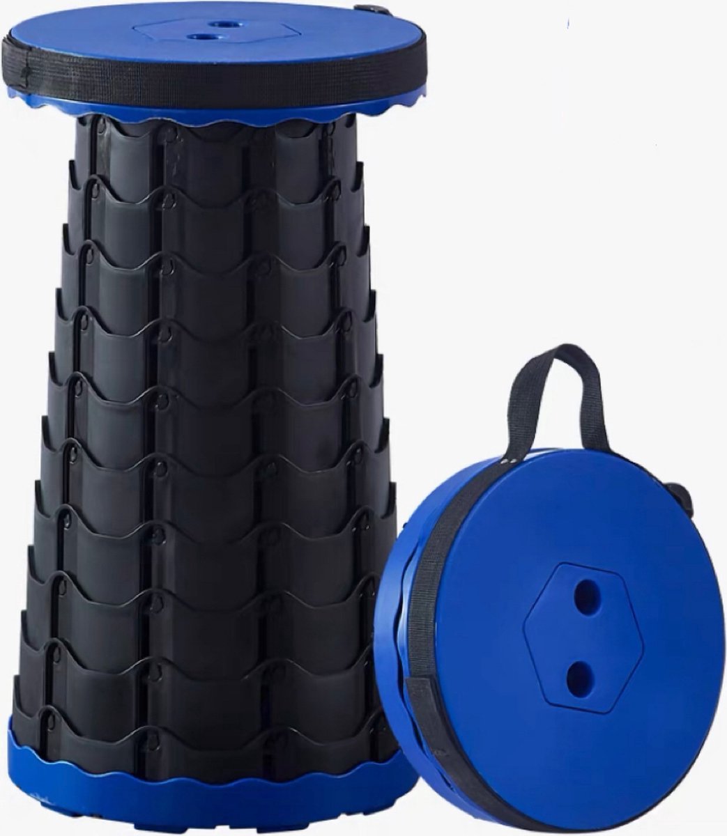 Nixnix Camping Opvouwbare Stoel - Kamperen - Inklapbaar - 46 cm Blauw