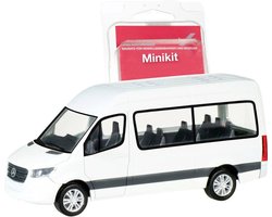 Herpa 013468 H0 Bus Mercedes Benz Sprinter Bus hoogdak, wit