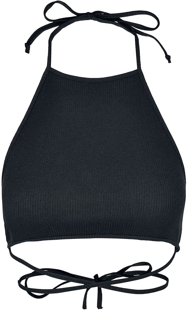 Urban Classics Rib Trapeze Cropped Dames Top – XL Zwart