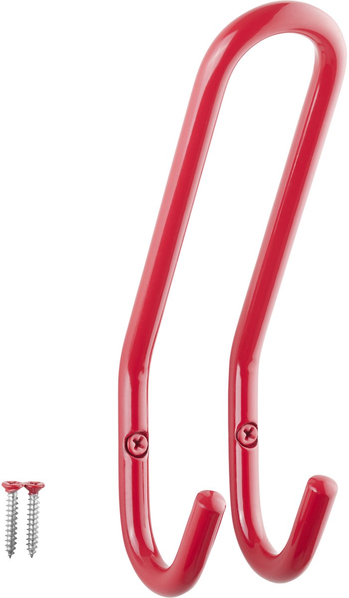 SOTECH jashaak FARA 192 x 51 mm stalen rode jashaak wandkapstok jashaak hanger