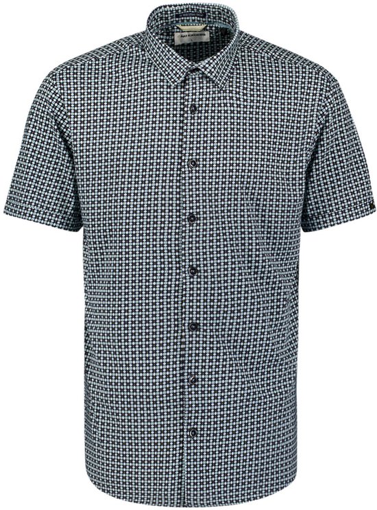 NO-EXCESS Overhemd Overhemd Met Print 27440386 136 Indigo Blue Mannen Maat - 3XL
