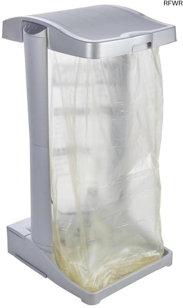 RFWR® Vuilniszakhouder met Opbergvak - 60-120 l, Praktische Afvalbeheer Oplossing voor Huis en Tuin