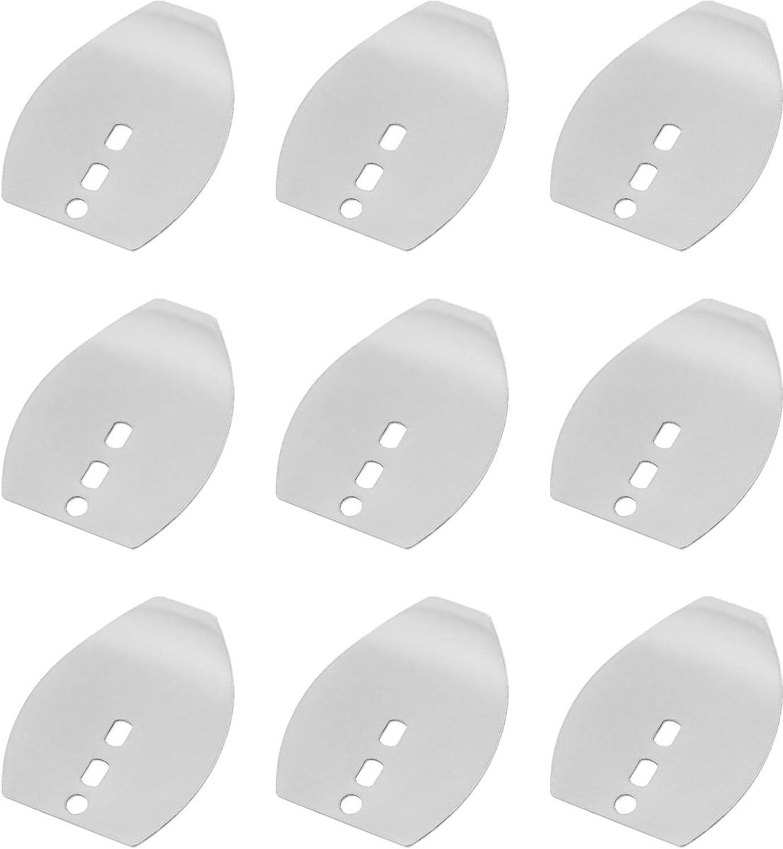 Allecto Plus Zwemmen Jig Danser Blades - Set van 50 stuks - RVS - Zoetwater en Zoutwater Visserij Accessoires