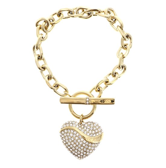 GUESS bracelet In My Heart T-Bar Bracelet Yellow Gold doré