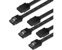 Benfei 3-Pack SATA kabel - Sata III data Speed - voor SSD, HDD en ODD - 50 centimeter